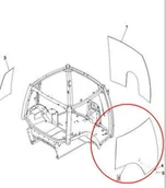 Części i akcesoria do maszyn rolniczych - CNH SZYBA BOCZNA PRAWA 87417671 - miniaturka - grafika 1