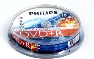 Philips DVD+R 8.5GB 8x DOUBLE LAYER Szpula (DR8S8B10F/00) - Nośniki danych - miniaturka - grafika 3