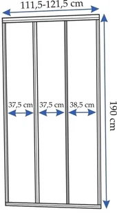 Rea Drzwi prysznicowe 120 cm Alex REAK0921 REAK0921 - Ścianki i drzwi prysznicowe - miniaturka - grafika 2