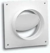 Akcesoria i części do okapów - Łącznik kanałów okrągłych DOMUS z zaworem zwr. fi 12,5 kod 595 - miniaturka - grafika 1