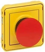 Wyłączniki światła i elektryczne - Legrand 069547 PLEXO Wyłącznik awaryjny SZARY/ŻÓŁTY 3A-250V~ - miniaturka - grafika 1