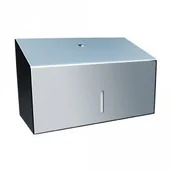 Dozowniki papieru i mydła dla firm - Merida Pojemnik na ręczniki pojedyncze STELLA MINI wersja polerowana, firmy MERI - miniaturka - grafika 1