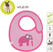 Śliniaki i fartuszki - Lassig Śliniak bawełniany wodoodporny Wildlife Słoń 4042183325781 - miniaturka - grafika 1