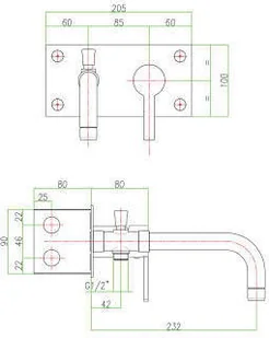 Sapho Espada ES09 - Baterie podtynkowe - miniaturka - grafika 2
