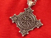 Repliki - akcesoria - WŁOCHY HISTORYCZNY WISIOR TEMPLARIUSZY - miniaturka - grafika 1