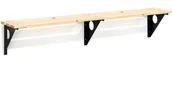 Meble do szkół i przedszkoli - AJ Ławka ścienna sosnowa o długości:2000mm 23639 - miniaturka - grafika 1