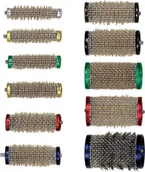 Wałki do włosów - Ari Wałki do włosów ze szczeciną, różne rozmiary, 12 szt. - miniaturka - grafika 1