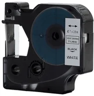 Dodatki do drukarek i skanerów - DYMO RHINO Aimotech Rurka (koszulka) termokurczliwa zamiennik do 7mm/2.5m biała czarny (RS7W) - miniaturka - grafika 1