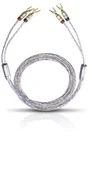 Kable - Oehlbach OEHLBACH Twin Mix Two wysokiej jakości przewód głośnikowy zestaw (posrebrzane Złącze 2 X 6,0 MM, buty z kablem) przezroczysta 4 m 10734 - miniaturka - grafika 1