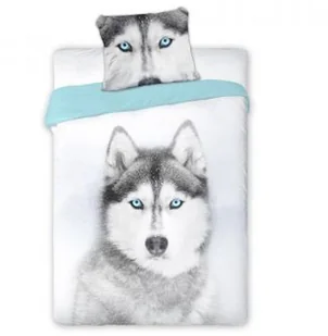 Faro Pościel Młodzieżowa Husky Biało-Niebieska 287 00020111 - Pościel dla dzieci - miniaturka - grafika 2