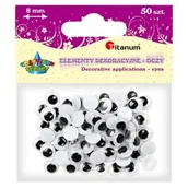 Pozostałe akcesoria dla plastyków - Titanum Oczka ruchome 8 mm  - Titanum - miniaturka - grafika 1