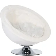 Drapaki dla kotów - Zooplus Retro Pet Nest White gniazdo dla zwierząt białe O 60 cm - miniaturka - grafika 1