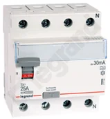 Bezpieczniki elektryczne - Legrand Wyłącznik różnicowoprądowy P 304 25 A 30 mA A - 411764 - miniaturka - grafika 1