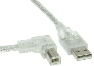 InLine Kabel USB USB-B 5m kątowy Przeźroczysty 34556L - Kable USB - miniaturka - grafika 2