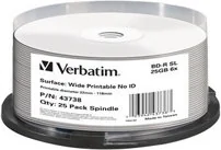Verbatim BD-R BLU-RAY 25GB 6x WIDE PRINT. 25 43738 VBDRP610 - Nośniki danych - miniaturka - grafika 3