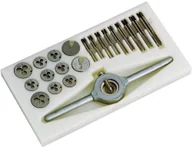 Gwintowniki - HSS Brueder Mannesmann Zestaw gwintowników i narzynek ręcznych ze stali Mannesmann M1-M2 5 30 szt - miniaturka - grafika 1