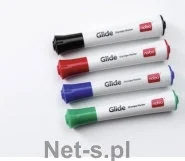Nobo Markery GLIDE różne kolory 4 szt. 1902096 - Markery do tablic - miniaturka - grafika 4