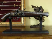 Repliki - broń - WŁOCHY PIĘKNY WŁOSKI GARŁACZ Z ZAMKIEM SKAŁKOWYM REPLIKA BRONI - miniaturka - grafika 1