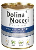 Mokra karma dla psów - Dolina Noteci Premium Pies Dorsz i brokuły Puszka 800g 12774 - miniaturka - grafika 1
