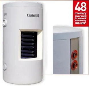 GALMET SGW(S) - wymiennik c.w.u. z wężownicą spiralną (1W) pionowy,ocieplony pianką poliuretanową Skay 26-208000 - Zasobniki i wymienniki - miniaturka - grafika 3