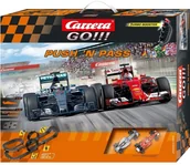 Zabawki zdalnie sterowane - Carrera GO! Tor wyścigowy Pushn Pass - miniaturka - grafika 1