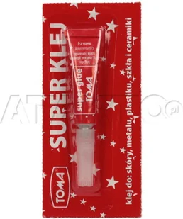 Toma Klej uniwersalny SUPER cyjanoakrylanowy, tubka 2g, przezroczysty 465 [opakowanie=12] AA275REY - Przybory szkolne - miniaturka - grafika 3