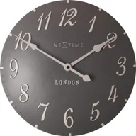 Zegary - Nextime Zegar ścienny London Arabic brązowoszary 3084gs - miniaturka - grafika 1
