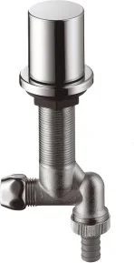 Hansgrohe Zawór do montażu pod blatem DN15 stal 10823800 - Stelaże i zestawy podtynkowe do WC - miniaturka - grafika 4