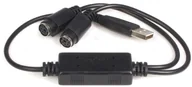 Adaptery i przejściówki - STARTECH.COM StarTech. com USB to PS/2 adapter do klawiatury i myszy  USB/PS2 konwerter plików video, czarny USBPS2PC - miniaturka - grafika 1