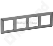 Klawisze i ramki - Legrand 754154VALENA LIFE RAMKA X4 STALOWY - miniaturka - grafika 1