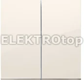 Wyłączniki światła i elektryczne - Kontakt Simon DKW6/2/41 Klawisze do mechanizmu SW6/2M; krem - miniaturka - grafika 1