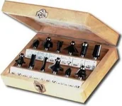 Wiertła - JOBI Zestaw frezów do drewna 12 elem. profi 11137 - miniaturka - grafika 1