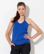 Koszulki i topy damskie - Horsefeathers Top damski ROCKET HALTER top (blue) - miniaturka - grafika 1