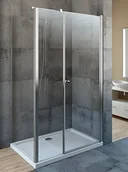 Kabiny prysznicowe - Radaway Eos KDS 100x80 prawa szkło przejrzyste + Brodzik Argos D + Syfon 37550-01-01NR/4AD810-01 - miniaturka - grafika 1