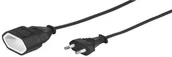 Kable - Vivanco EV Strom przedłużacz, wtyczka płaska euro czarny 4008928221329 - miniaturka - grafika 1