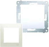 Klawisze i ramki - Kontakt Simon Simon - 54 - Zaślepka ramki z mostkiem i łapkami kremowy DPS.01/41 - miniaturka - grafika 1