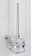 Akcesoria do wc - Wenko Pojemnik na szczotkę SION + szczotka WC, Power-Loc - stal chromowana 17835 - miniaturka - grafika 1