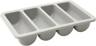 Stalgast Pojemnik na sztućce gn 1/1 szary 325 x 530 mm / H: 100 mm / 063110 - Pojemniki i kosze gastronomiczne - miniaturka - grafika 2