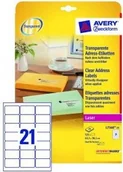 Etykiety do drukarek - Avery Etykiety adresowe Zweckform 63,5 x 38,1 mm (do kopert c6) do drukarek lase - miniaturka - grafika 1