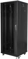 Szafy rack - Lanberg Szafa Szafa INSTALACYJNA STOJĄCA 19"" 32U 600X600 CZARNA FLAT PACK (FF01-6632-12B) - miniaturka - grafika 1