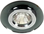 Lampy sufitowe - Candellux Podtynkowa halogenowa OPRAWA sufitowa OCZKO SS-10 2230521 chrom Czarny - miniaturka - grafika 1