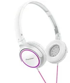 Słuchawki - Pioneer SE-MJ512-PW Różowo-białe - miniaturka - grafika 1
