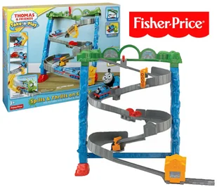 Fisher Price Take n Play Super tor zjazdowy Tomka BCX21 - Pociągi dla dzieci - miniaturka - grafika 4