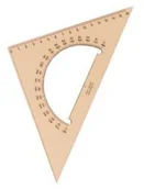 Przybory szkolne - Koh-I-Noor Ekierka 16 cm z kątomierzem 745640 - miniaturka - grafika 1