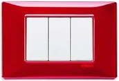 Klawisze i ramki - Vimar Ramka 3M rubin połysk 14653.51 - miniaturka - grafika 1