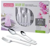 Zestawy sztućców - Kamille Komplet sztućców 24 elementy, stal nierdzewna 18/10 5200S - miniaturka - grafika 1