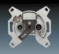 Gniazdka elektryczne - ABB SWING MECHANIZM GNIAZDA RTV przelotowe 5011-A3614 - miniaturka - grafika 1