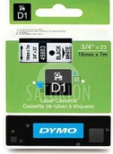 Etykiety do drukarek - Dymo Taśma D1- 19mm x 7m czarny/ biały (45803) - miniaturka - grafika 1