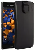 Etui i futerały do telefonów - Mumbi prawdziwe etui skórzane etui do Sony Xperia Z3/Xperia Z3 Dual torba skórzana (klapka z funkcją wyciągania pomoc do wyciągania) - miniaturka - grafika 1
