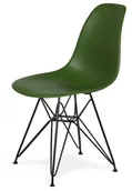 Krzesła - King Home Krzesło 46x54x81cm DSR Black butelkowa zieleń K-130.TARMAC.27.DSRB - miniaturka - grafika 1